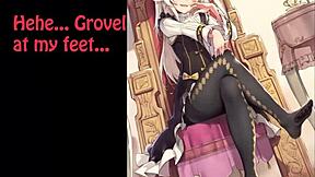 Anime fetish: Jerking off contest with soles and feet
