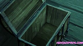 Beautiful animated video of hot and passionate sex in a cold cabin