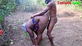 Eastsidebabe’s big black cock fucking and voodoo action outdoors