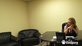 Nikki Sexxx, the hot secretary has a threesome with two black men at work