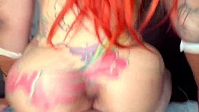 Big cock penetrates tight pussy in homemade gaming video