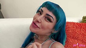 Beautiful Jewelz Blu in hot double penetration action
