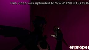 Arcee and Starscream in VRChat glory hole fun