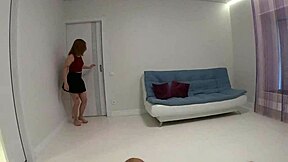 Beautiful girl gets to suck a big cock in a college couple's amateur sex video