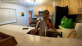 A short and intense Latina encounter with a black big dick lover