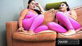 Latina roommates share a big black cock in dorm room