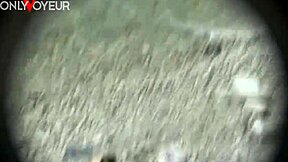 Beach Voyeur Catches Round Booty Babe Swallowing Cum Load