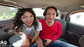 Small and slim girl has rough sex in the back entrance of the Ubersex