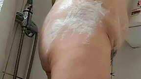 Beautiful mature woman showing her hairy genitals in this homemade video