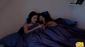 Jessica and Alyssa's wild house Exchange Ends in Orgasm