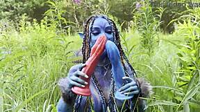 Monika Fox's wild anal and squirting session in nature