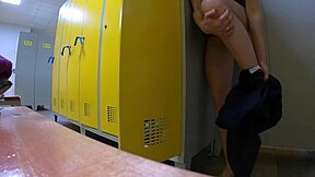Caught the cleaning lady spying on me in the locker room