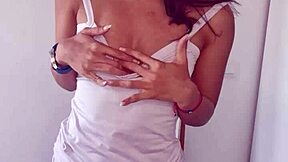 Alicebianci's latest solo set featuring medium hair and natural breasts