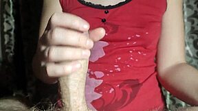 Close up of a hot Korean wife giving a blowjob