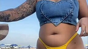 Public display of affection on the beach