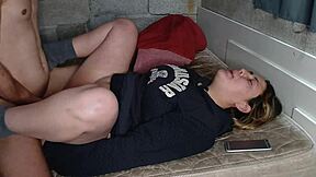 Hardcore anal on pregnant babe is too much for me