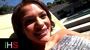 Black bulls double team horny brunette for intense fun