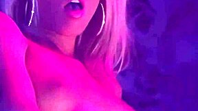 Blonde babes get passionate with fingering and strapon play