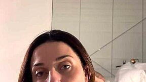 Luiza Marcato's wild deep throat experience with Leo Santos' big cock