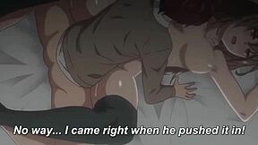 Step sis and friend enjoy my big cock in anime