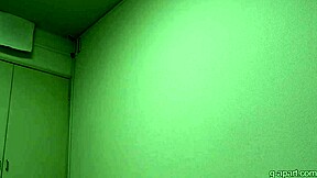 Hot Japanese girl strips and takes a sexy shower