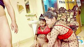 College beauty gets rough threesome in hot desi film
