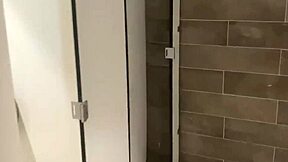 Public bath room encounter turns into a steamy affair