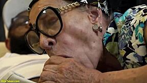 Damn! 77-Year-Old Tattooed Granny Takes BBC in Rough Ass Fuck!