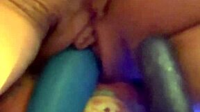 Curvy Girl Face Down, Spread for Intense Toy Orgasm