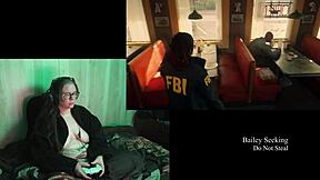 Big natural tits and a fat belly - Naked Alan Wake 2 playthrough part 2