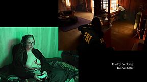 Big natural tits and a fat belly - Naked Alan Wake 2 playthrough part 2