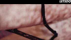 Hot teen gets kinky with her stepsis in a steamy scene