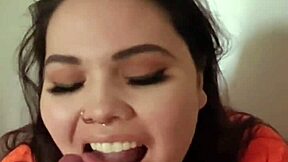 Compilation of deep throat and facial scenes