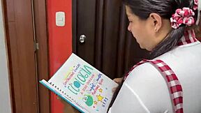 Helping my sister's slut with her homework for a good fuck