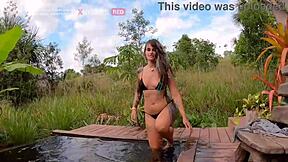 Alemaohub's spicy roadside cowgirl fun with big cock lover