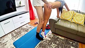 Hot athletic babe gets wild sex with her horny boyfriend