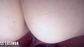 Amateur couple’s femdom scene with piss play and ass worship