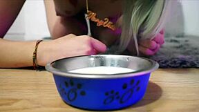 New solo masturbation video with a hot hispanic cat girl theme