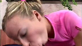 Alison's pink tit top and anal action with mom