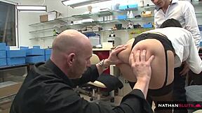 MILF Katya Sikovas' ass gets hammered by two colleagues