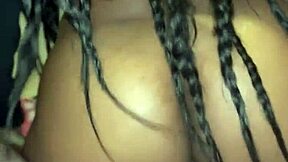 Black strippers enjoy anal and facial in dirty, ripped clothes