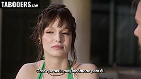 Stepmother’s pussy licking and riding in a family sex group