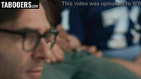 Stepdaughter gets some action from father in law and his friend