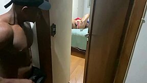 My cousin caught me masturbating and fucked my pussy hard