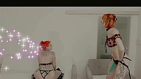 Alexa Vice and Pixie Pink in a 3 on 1 BDSM scene with a rough anal fuck