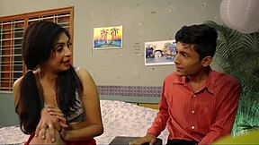 Beautiful Indian wife has hot and steamy affair with electrician