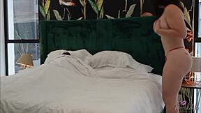 Sharing a bed with my stepmother is a hot experience