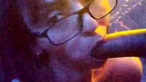 Hot amateur video of ball licking and cock worship