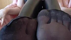 Beautiful black amateur in latex, fetish fun at its best