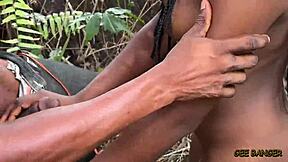 Amateur holiday sex in the woods